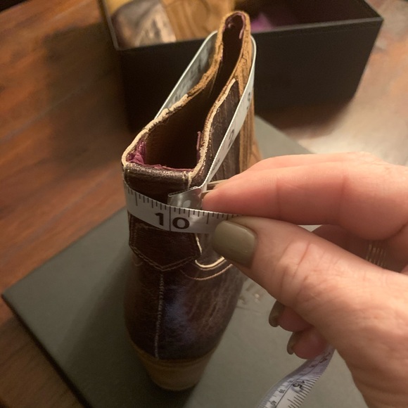 Sundance Brown & Metallic suede boots - Picture 8 of 9